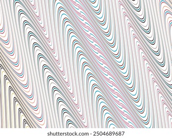 Abstract shining gardien wave lines on white background. Dynamic wave pattern. Modern flowing wavy lines. Futuristic technology concept. Suitable for posters, covers, brochures, flyers, websites, etc.
