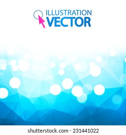 Abstract shining geometric background. Vector illustration