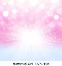 Abstract shining and glowing background in pink-blue colors