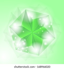 Abstract shining green background