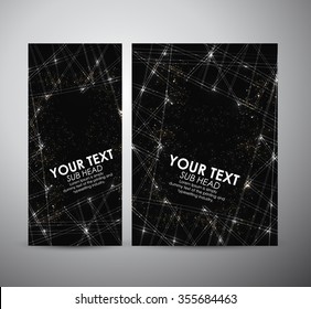 Abstract shining line. Graphic resources design template. Vector illustration
