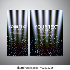 Abstract shining line. Graphics resources design template. Vector illustration