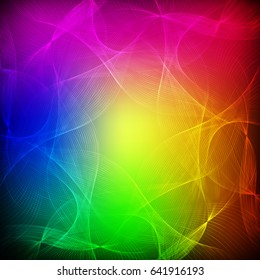 Abstract shining motion waves background. Vector illustration