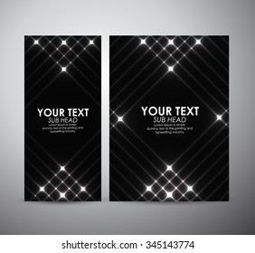 Abstract shining pattern. Brochure business design template or roll up. Vector illustration