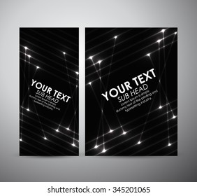 Abstract shining pattern. Brochure business design template or roll up. Vector illustration
