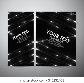 Abstract shining pattern. Brochure business design template or roll up. Vector illustration