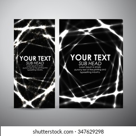 Abstract shining pattern. Brochure business design template or roll up. Vector illustration