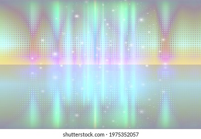 Abstract Shining Reflection with halftone doted background