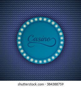 Abstract shining retro light banner. Vector illustration