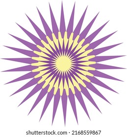 Abstrakter leuchtender Stern. Vektordatei für Designs.