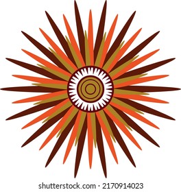 Abstract shining star. Vector file for designs.