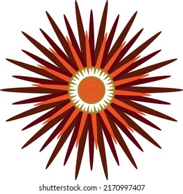 Abstract shining star. Vector file for designs.