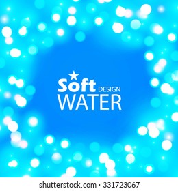 Abstract Shining Water Drop Background. Vector illustration