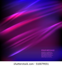 Abstract Shining Wave Background. Colorful Design.Vector illustration Eps 10. Futuristic northern lights style night glow neon disco club or night party