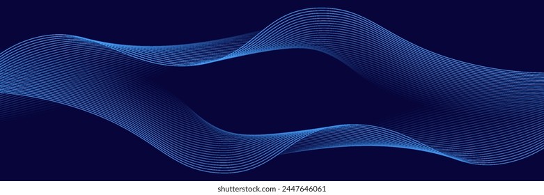 Abstract shining wave lines background. Dynamic wave pattern. Modern gradient wavy lines. Futuristic technology concept. Suitable for posters, banners, brochures, covers, websites, pamphlets. Vector
