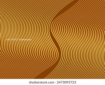 Abstract shining wave lines on brown background. Dynamic wave pattern. Modern wavy lines. Futuristic technology concept, for banners, posters, brochures, flyers, certificates, websites, etc.