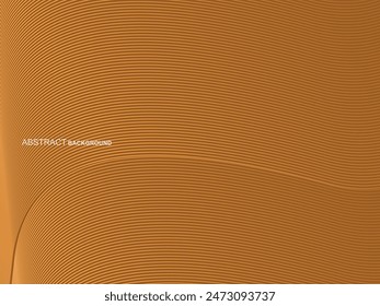 Abstract shining wave lines on brown background. Dynamic wave pattern. Modern wavy lines. Futuristic technology concept, for banners, posters, brochures, flyers, certificates, websites, etc.