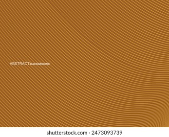 Abstract shining wave lines on brown background. Dynamic wave pattern. Modern wavy lines. Futuristic technology concept, for banners, posters, brochures, flyers, certificates, websites, etc.