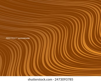 Abstract shining wave lines on brown background. Dynamic wave pattern. Modern wavy lines. Futuristic technology concept, for banners, posters, brochures, flyers, certificates, websites, etc.