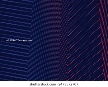 Abstractas líneas de onda brillantes sobre fondo azul. Patrón de onda dinámica. Líneas onduladas modernas. Concepto de tecnología futurista, para Anuncios, carteles, folletos, volantes, certificados, Sitios web, etc.