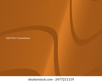 Abstract shining wave lines on brown background. Dynamic wave pattern. Modern wavy lines. Futuristic technology concept, for banners, posters, brochures, flyers, certificates, websites, etc.