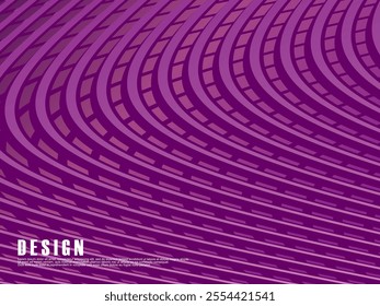 Abstract shining wave lines on purple background. Dynamic wave pattern. Modern wavy lines. Futuristic technology concept, for banners, posters, brochures, flyers, certificates, websites, etc.