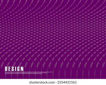 Abstract shining wave lines on purple background. Dynamic wave pattern. Modern wavy lines. Futuristic technology concept, for banners, posters, brochures, flyers, certificates, websites, etc.