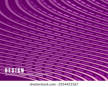 Abstract shining wave lines on purple background. Dynamic wave pattern. Modern wavy lines. Futuristic technology concept, for banners, posters, brochures, flyers, certificates, websites, etc.