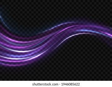 Abstract shining wave. Magic design with colorful dust. Abstract fantastic wave background.