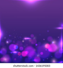 Abstract shiny background with bokeh effect.