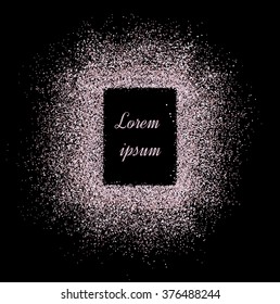 Abstract shiny background. Background for card.  Pearl glitter. Powder with sparkles.