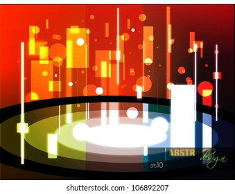 Abstract shiny Background with circle, EPS 10