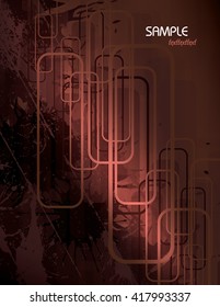 Abstract Shiny Background. Dark Brown Illustration.