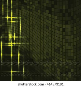 Abstract Shiny Background. Green Sparkly Illustration.