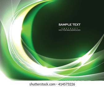 Abstract Shiny Background. Green Sparkly Illustration.