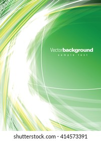 Abstract Shiny Background. Green Sparkly Illustration.