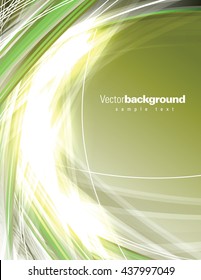 Abstract Shiny Background. Green Sparkly Illustration.