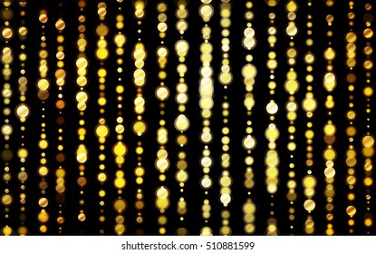 Abstract shiny background. Horizontal background with glowing elements. Vector illustration for your graphic design.