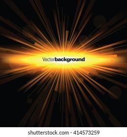 Abstract Shiny Background. Orange Sparkly Illustration.
