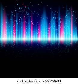 Abstract shiny background with particles
