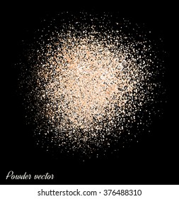 Abstract shiny background. pearl background for card.  Powder with sparkles on a black background.