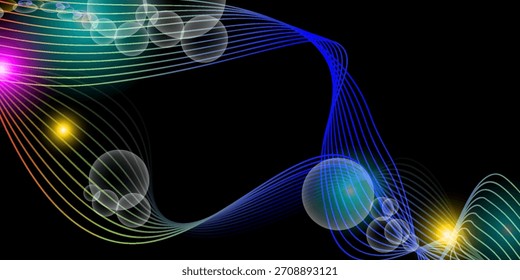 Abstract shiny background with place for your text - illustration