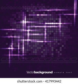 Abstract Shiny Background. Purple Sparkly Illustration.