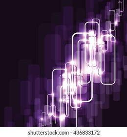 Abstract Shiny Background. Purple Sparkly Illustration.