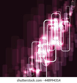 Abstract Shiny Background. Purple Sparkly Illustration.