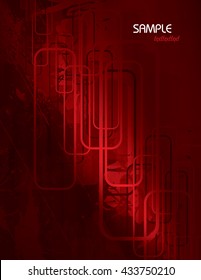 Abstract Shiny Background. Red Illustration.