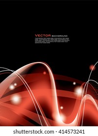 Abstract Shiny Background. Red Sparkly Illustration.