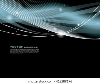 Abstract Shiny Background. Silver and Black Illustration