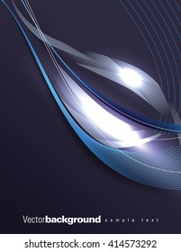 Abstract Shiny Background. Silver Sparkly Illustration.