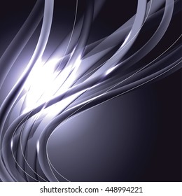 Abstract Shiny Background. Silver Sparkly Illustration.